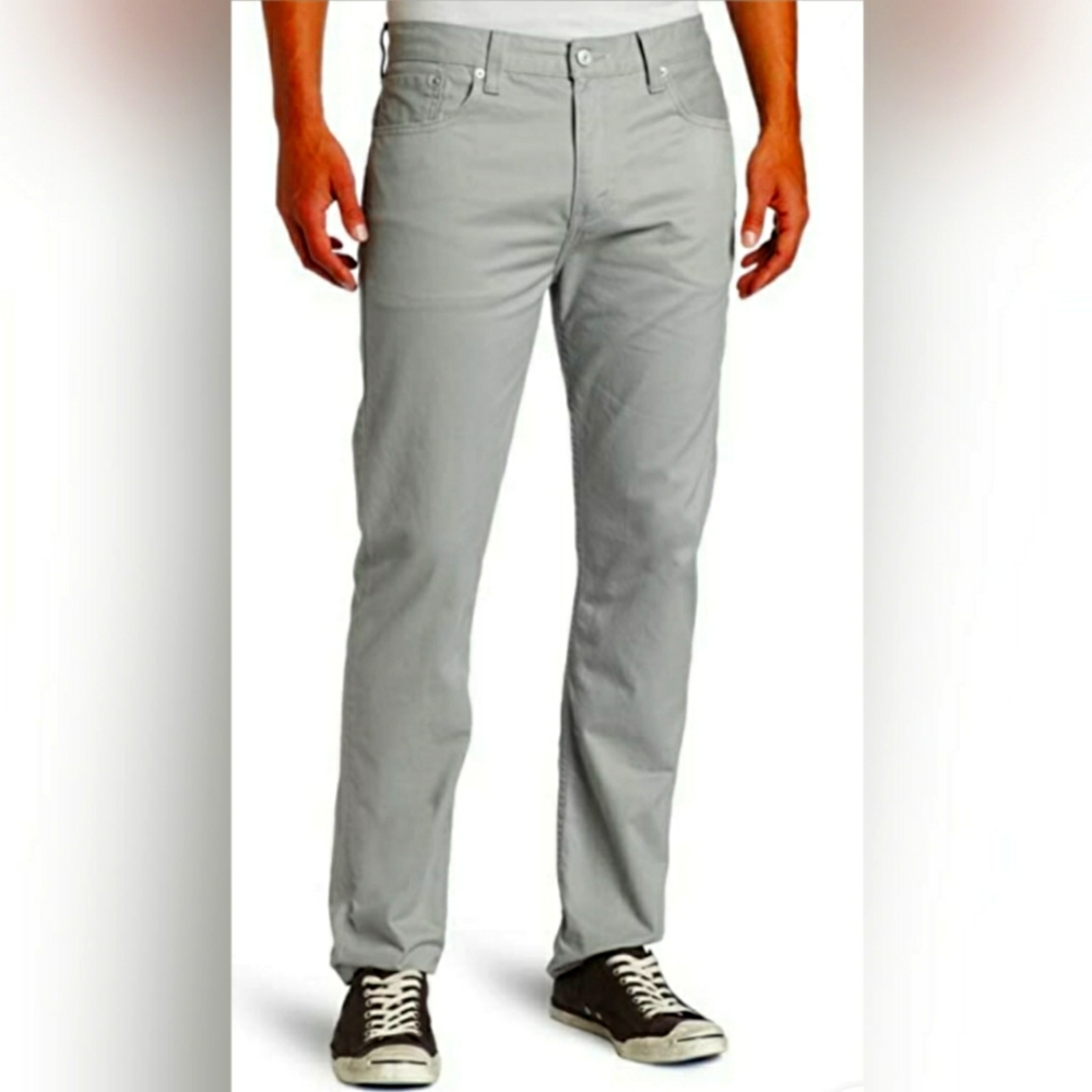 Mens Levi's 508 Regular Tapered Denim Jean in Light Grey